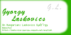 gyorgy laskovics business card